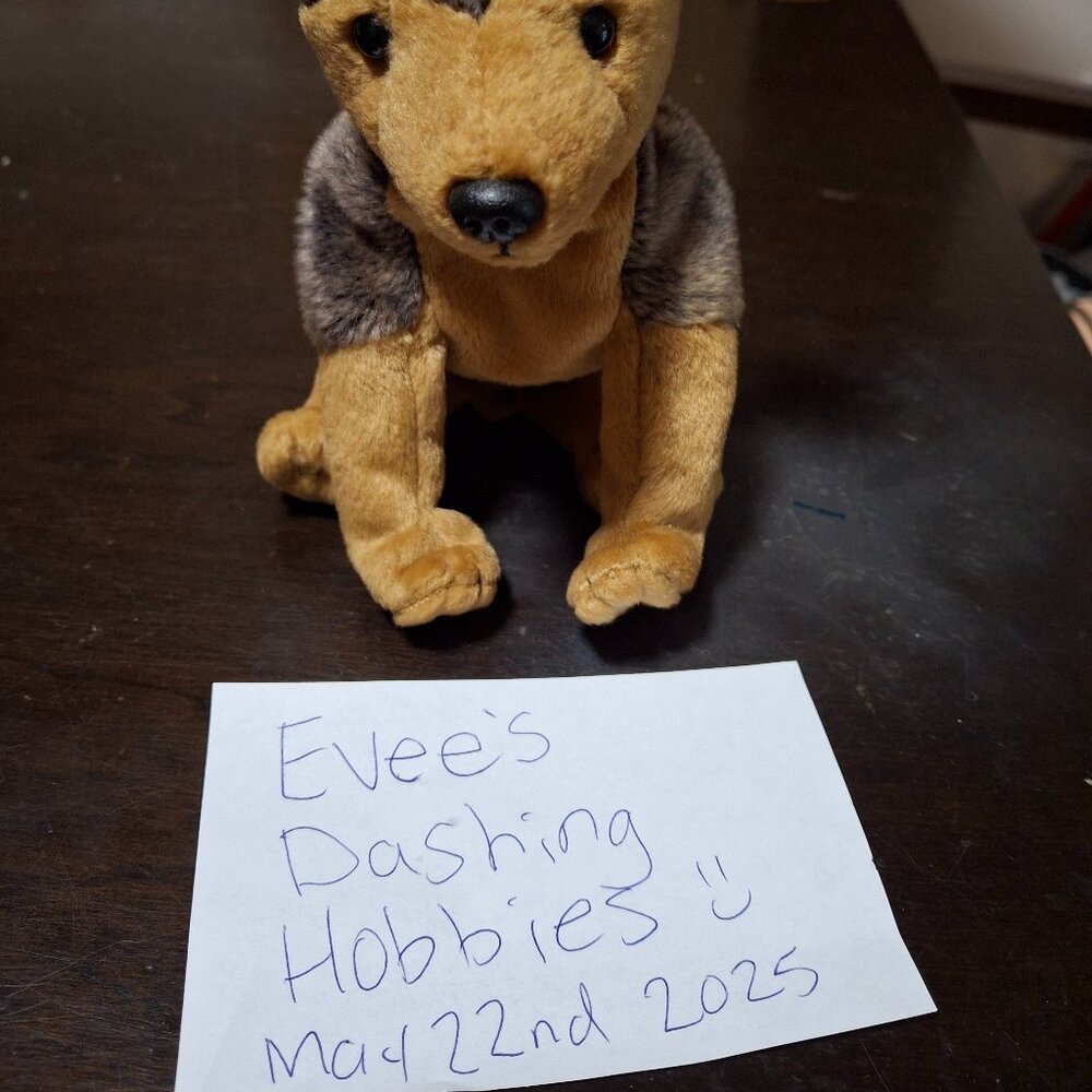 Vtg. Ty Beanie Baby-Sarge the German Shepherd Dog-org tags-DOB 2-14-2000